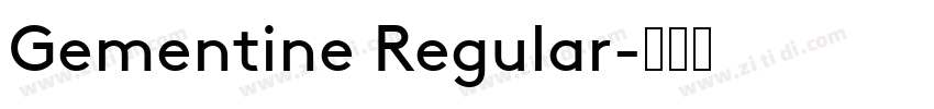 Gementine Regular字体转换